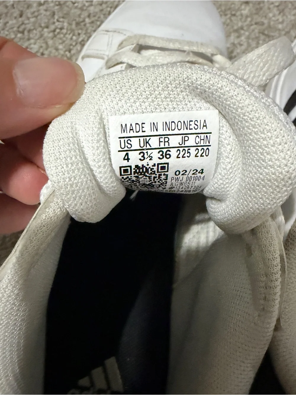 adidas Kids White & Black Classic Sneakers